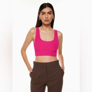Sculpt Knit Scoopneck Cropped Tank